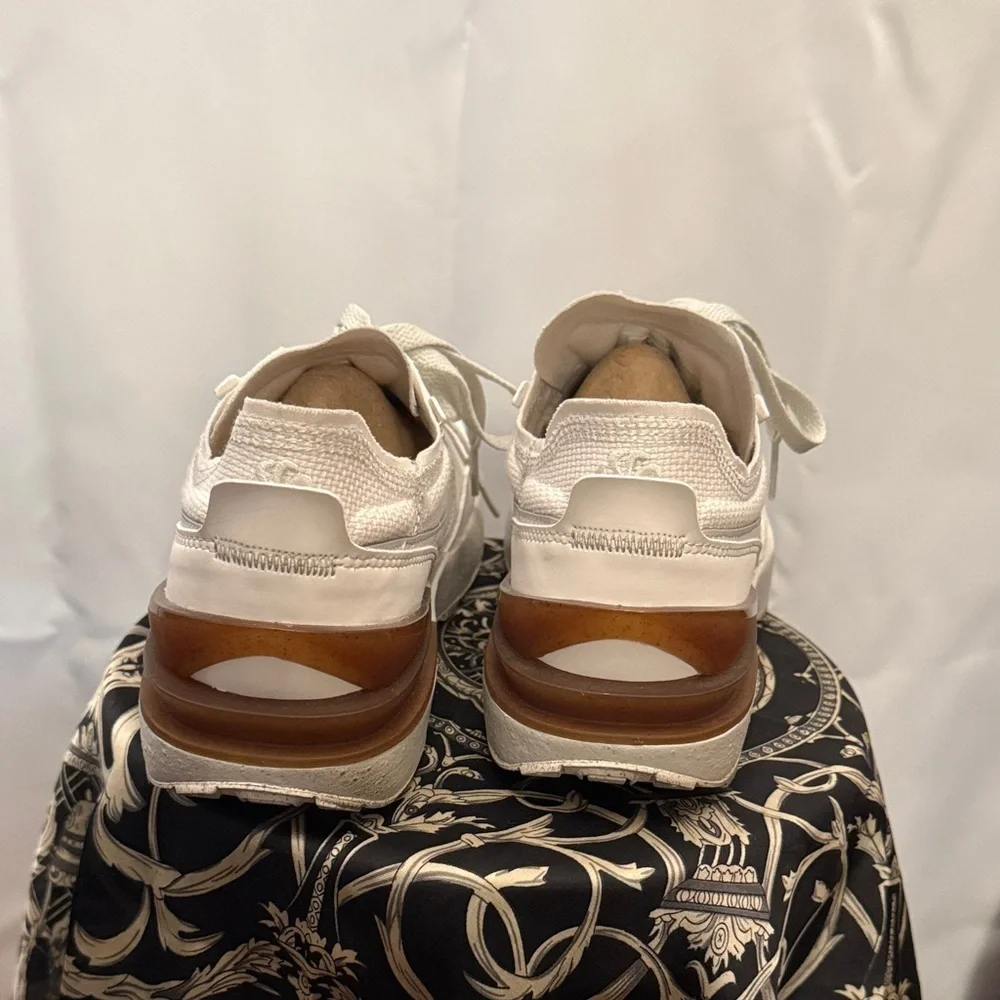 Nike Cream and Brown Waffle Sneakers